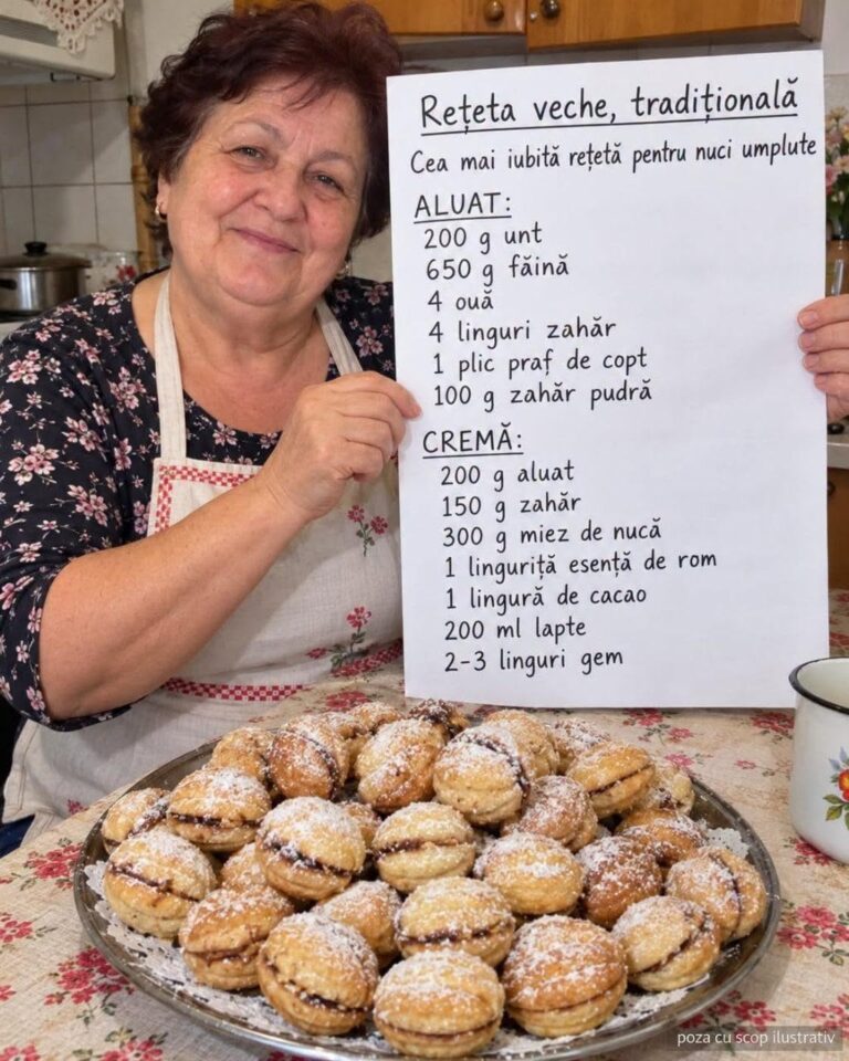 🌰 REȚETĂ VECHE, TRADIȚIONALĂ: Cea mai iubită rețetă pentru nuci umplute! 🍪✨