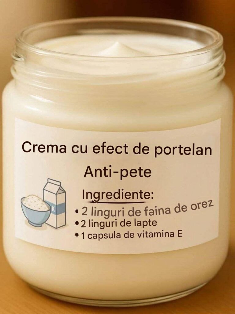 🧴 Cremă cu Efect de Porțelan Anti-Pete: Rețeta Naturală pentru un Ten Impecabil!